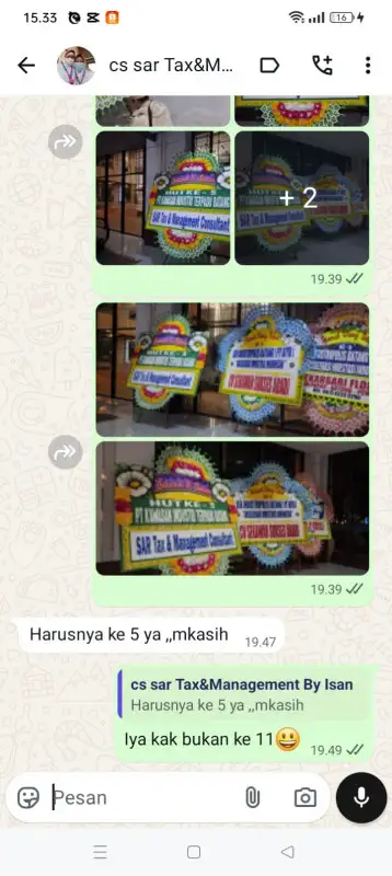 Testimonial papan bunga PASANGKAYU